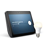 Echo Show (2ª generazione) – Resta sempre in contatto con l'aiuto di Alexa – Nero + Lampadina...